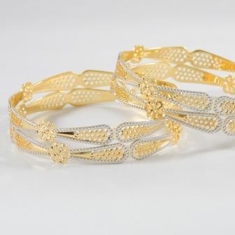 22Kt Yellow Gold Jashan Bangles For Women