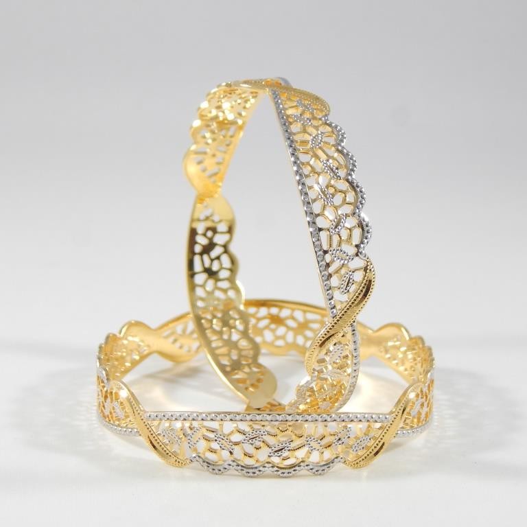 22KT Yellow  Gold Enriching Pledge  Bangles  for Women