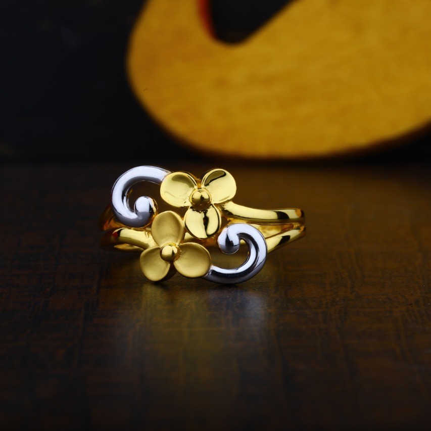 22K Woman Gold Ring PJ LR001