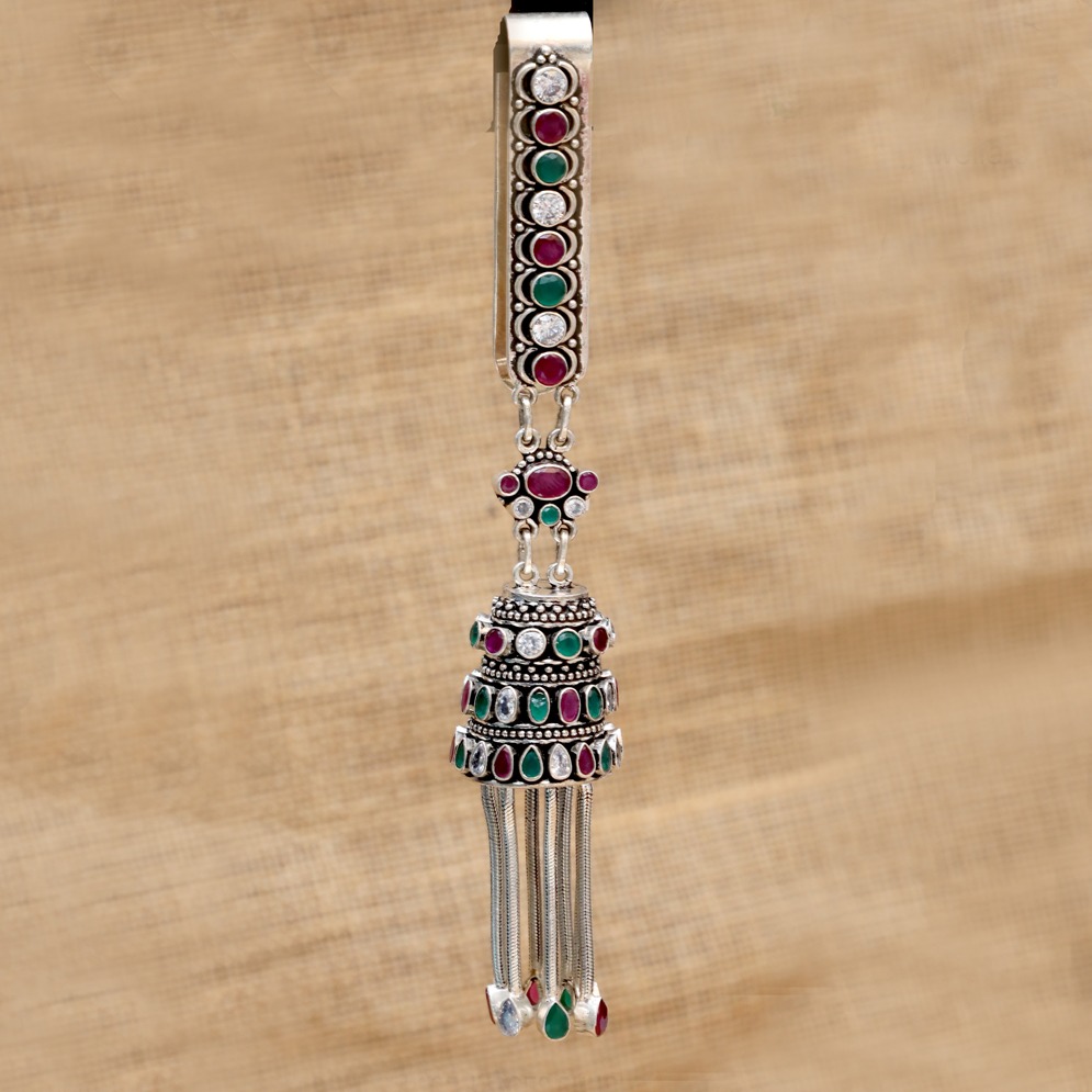 925 Silver Color Stone Waist Keychain PJ-J002