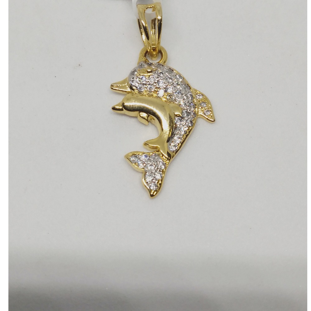 916 gold fish pendant hcf-2