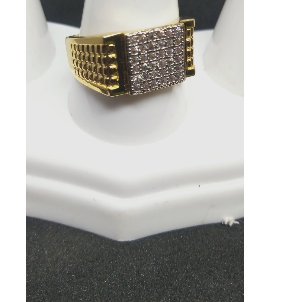 22KT Gold Modern Design Najrana Gents Ring