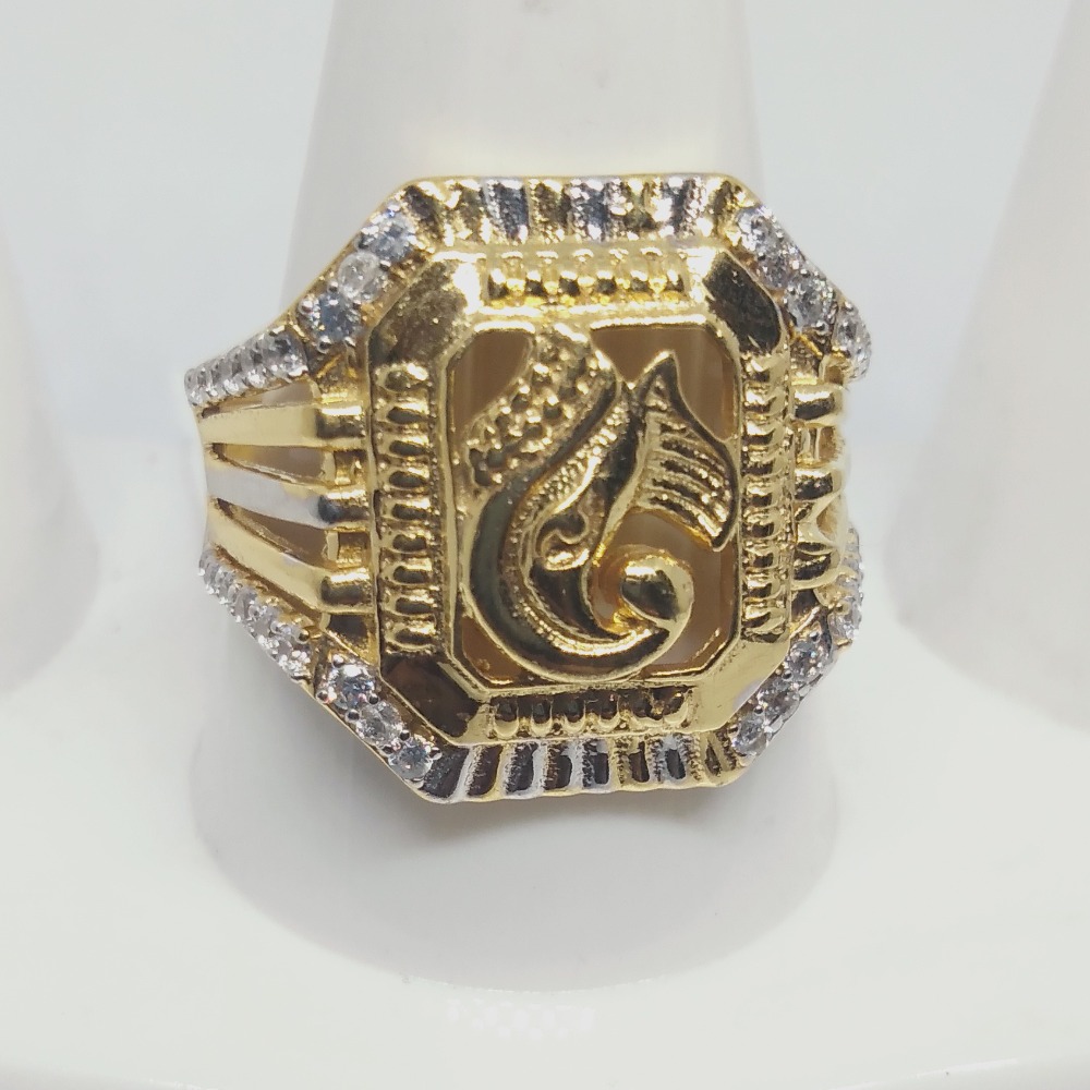 916 Gold Antique Design Najrana Gents Ring