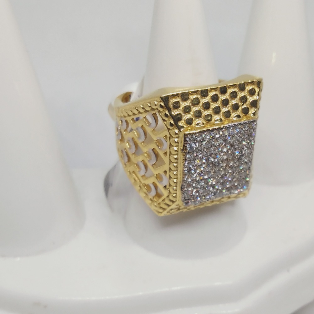 22KT Gold Square Gents Ring