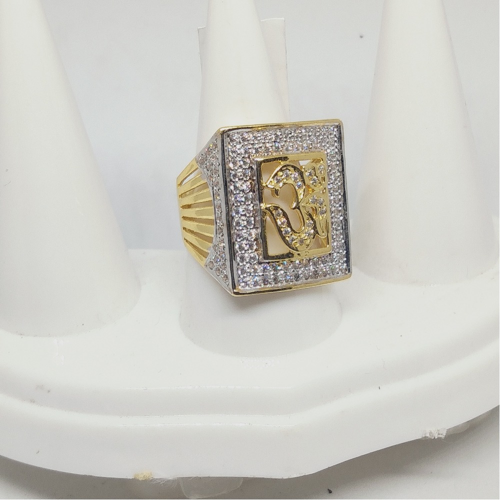 22KT Gold Om Design Gentsi Ring