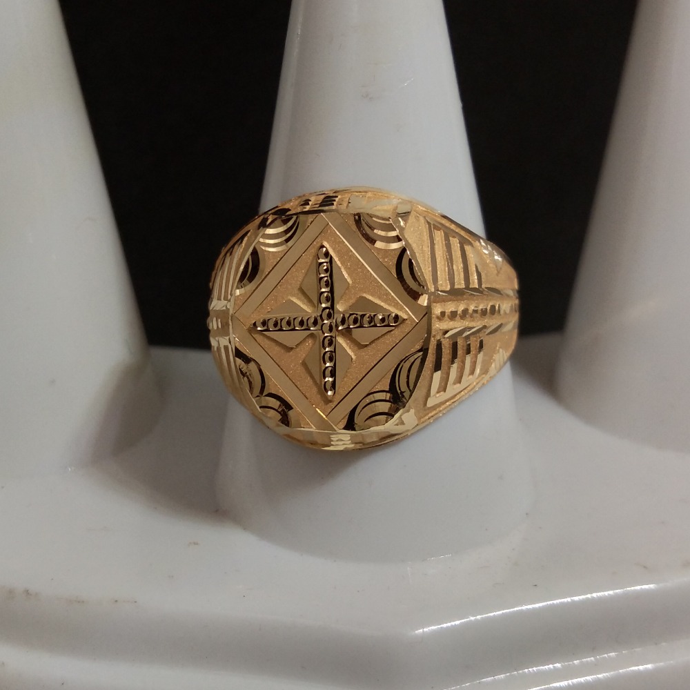 22KT Gold Casual Wear Topa Gents Ring