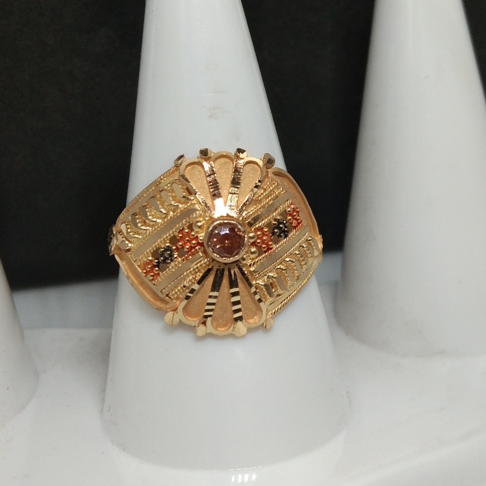 22KT Designer Ladies Gold Plaster Ring