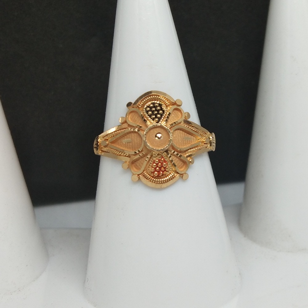 916 Gold Antique Ladies Plaster Ring
