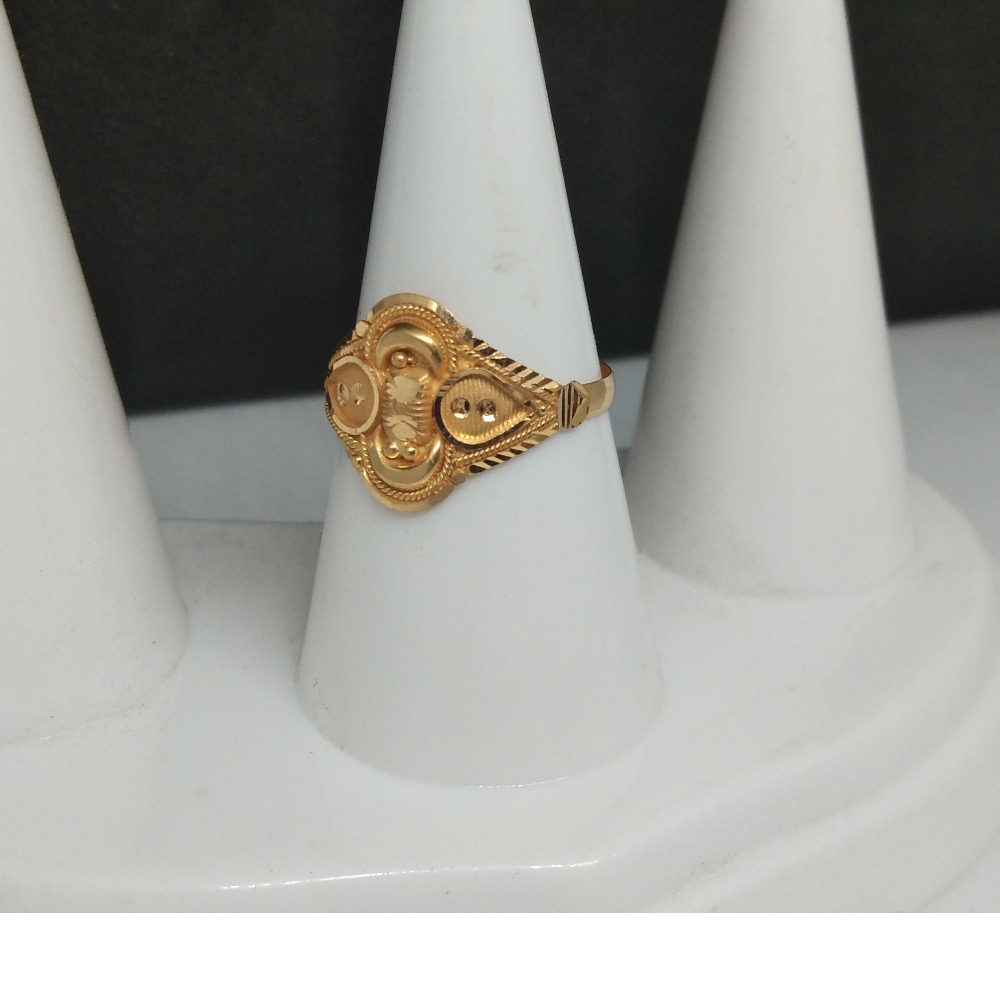 916 Gold Ladies Fancy Plaster Ring
