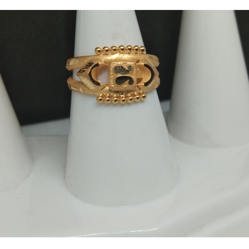 916 Gold Hallmarked Fancy Ladies Kada Ring