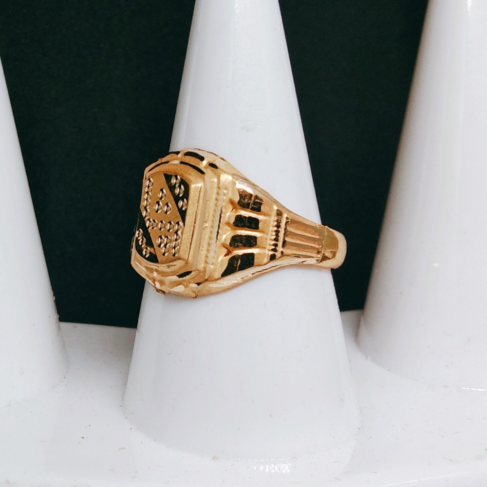 22KT Gold Modern Design Gents Ring