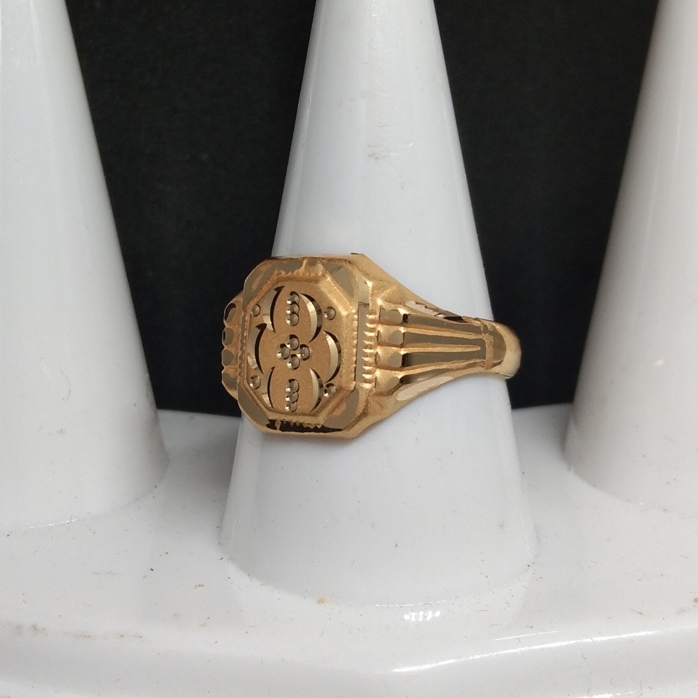 916 Gold Classic Design Gents Ring