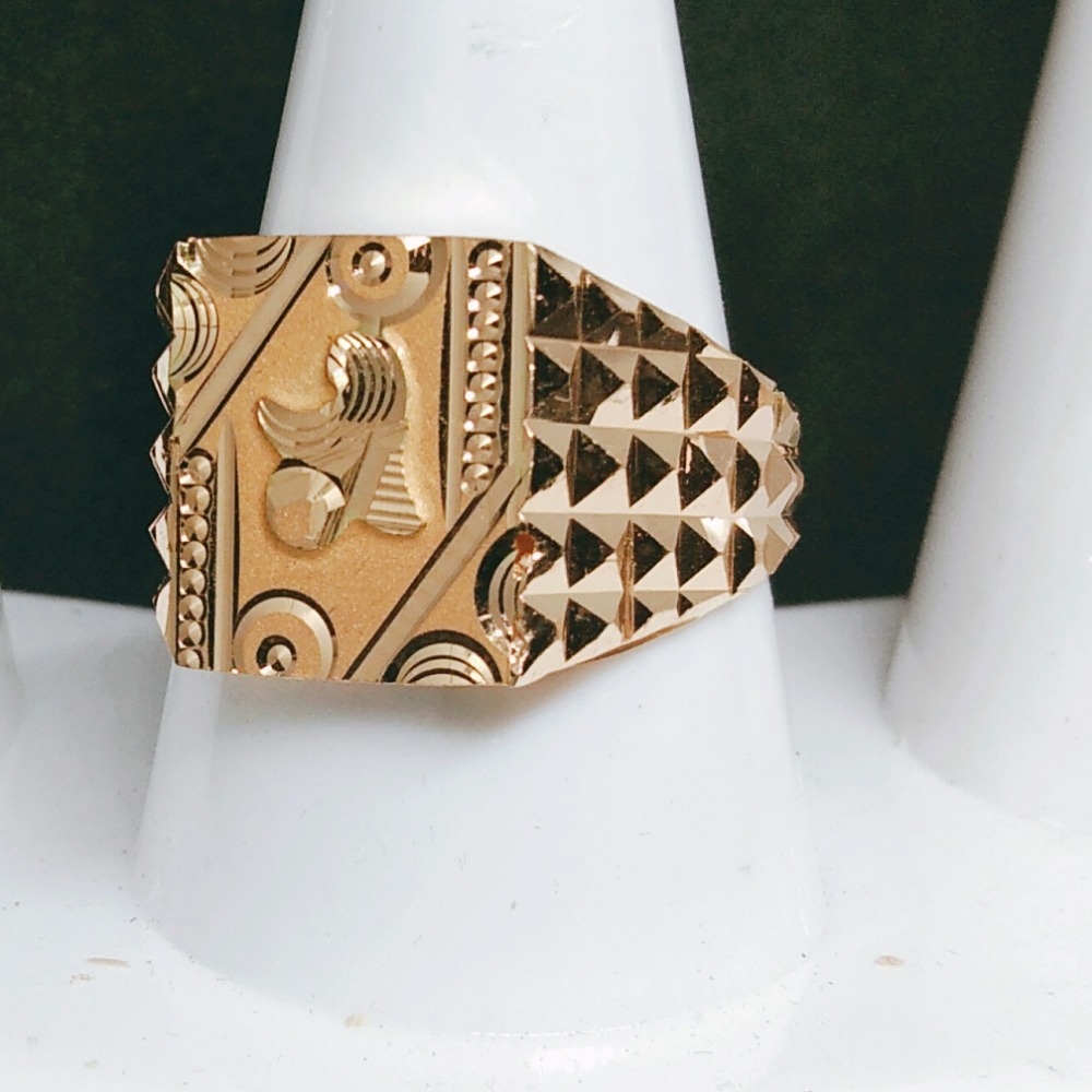 916 Gold Antique Designer Gents Ring