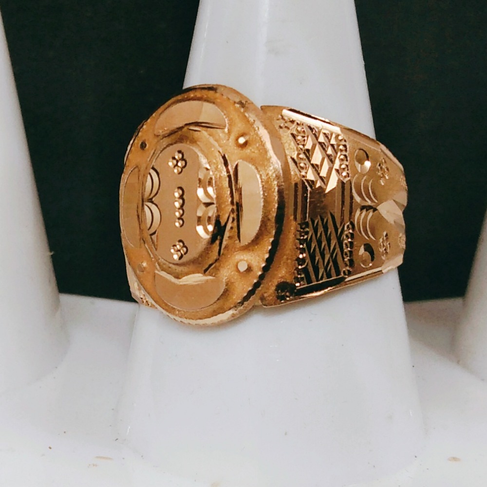 22KT Gold Traditional Gents Ring