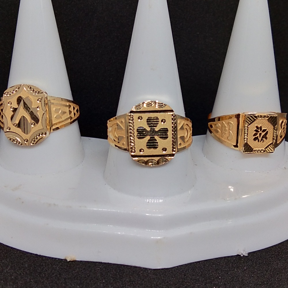 22KT Fancy Gold Gents Ring