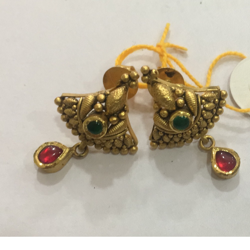 22KT Antique Gold Wedding Butti