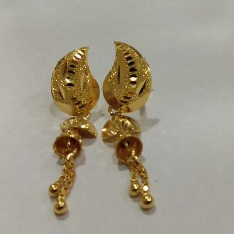 916 Gold Fancy Long earring