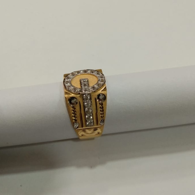 916 Yellow Gold Gents Plain Ring