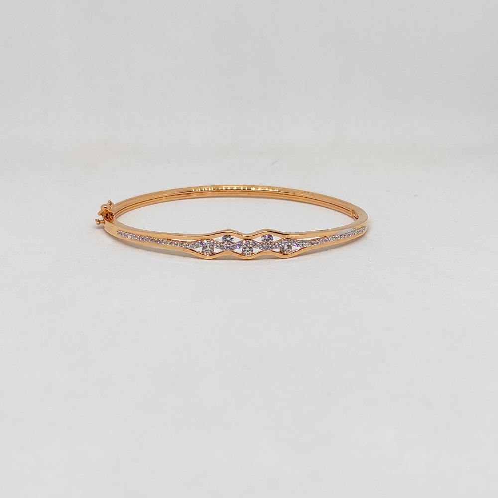 18K Rose Gold Delicate CZ Bracelet