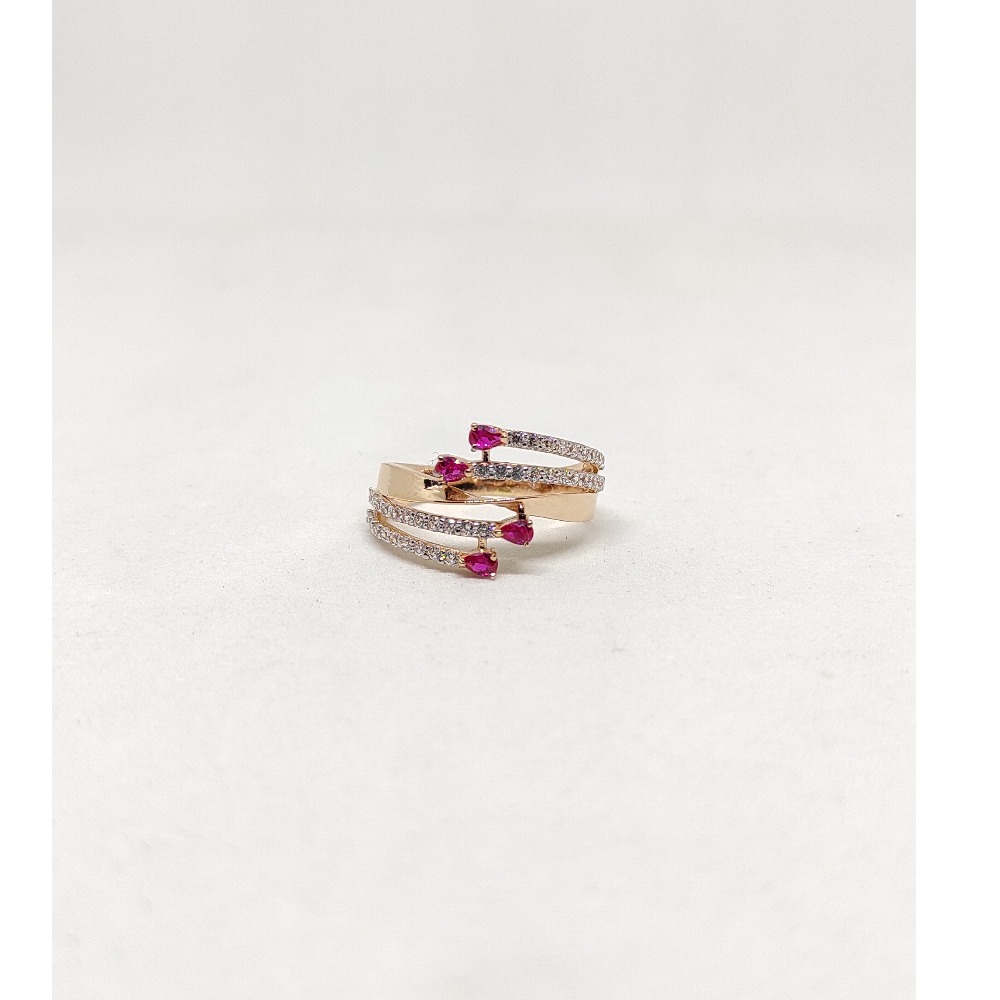 18k Rose gold Modern ring