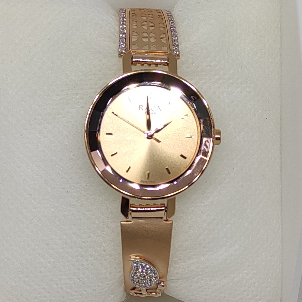 Rose Gold CZ stone Designer Watch