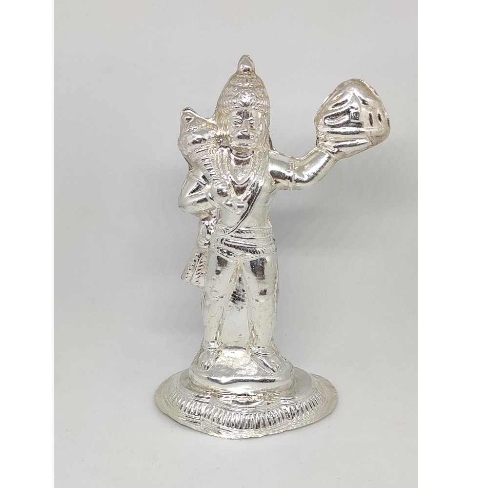 Silver God Hanumanji Murti