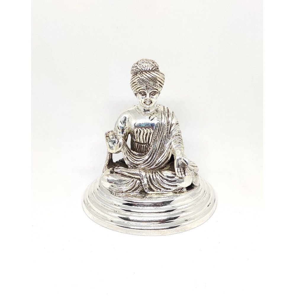 Antique silver God Swaminarayan
