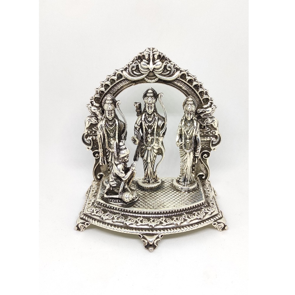 Antique silver God Ram Darbar ( Ramji, Lakshmanji, Sitaji, Hanumanji)