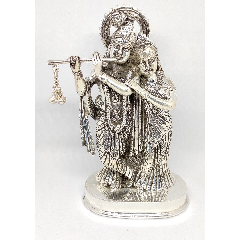 Antique Silver Radha Krishna Murti