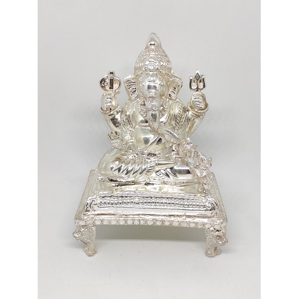 Silver God Ganeshji Murti