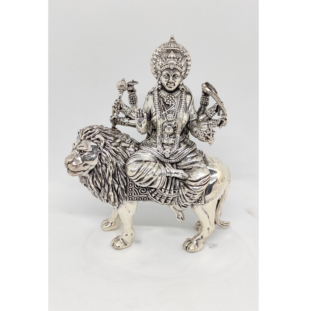 Antique Silver Goddess Durgaji