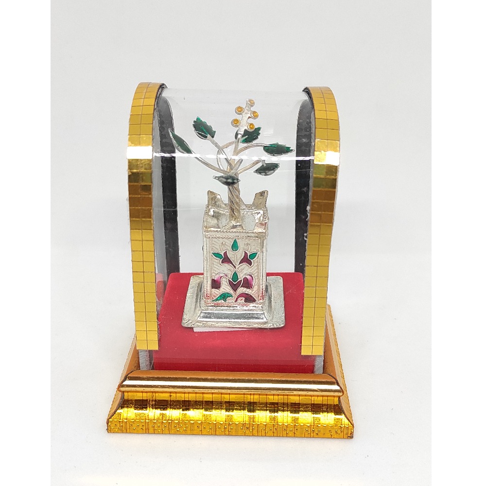 Silver Tulsi pot