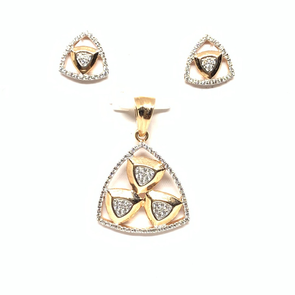 Designer Gold Pendant Set
