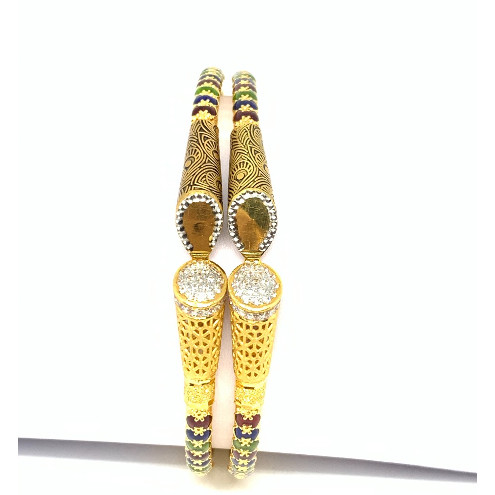 Designer Gold Copper Bangles