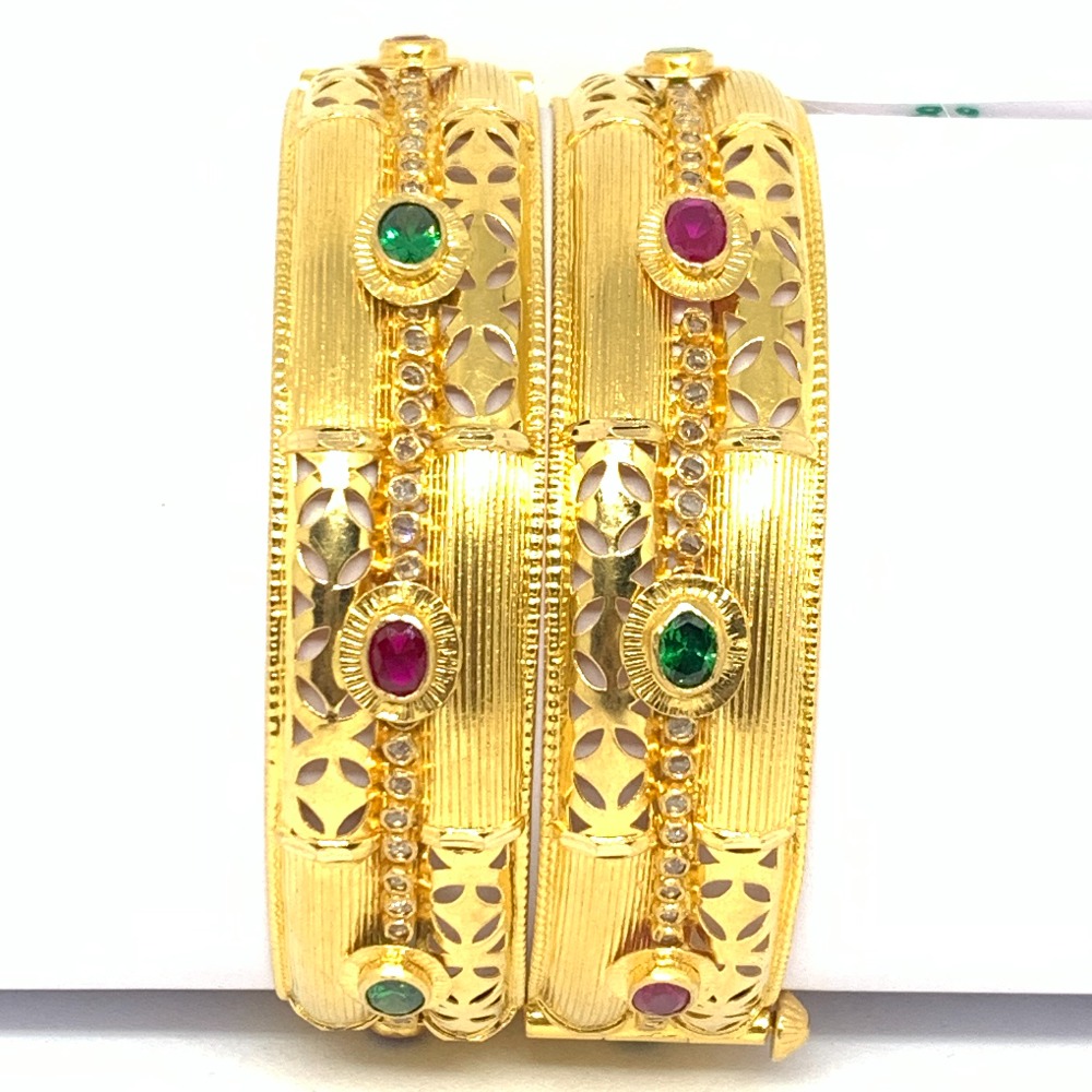 Designer Gold Antique Bangles