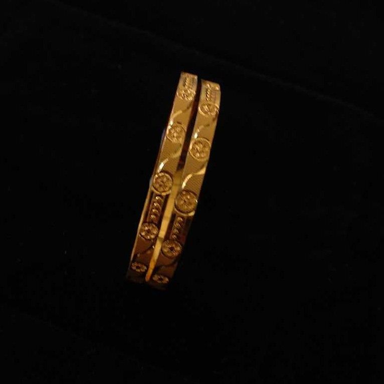 916KT Gold Fancy Khila Bangles