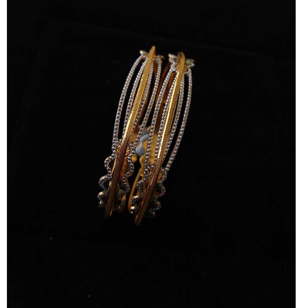 22KT Gold CNC Ladies Indian Laser Bangles