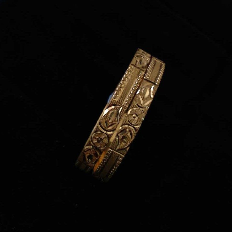 22KT Gold Fancy CNC khila  Bangle