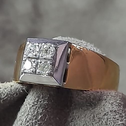 916 Gold Attractive Ring For Men's SDJ-4714