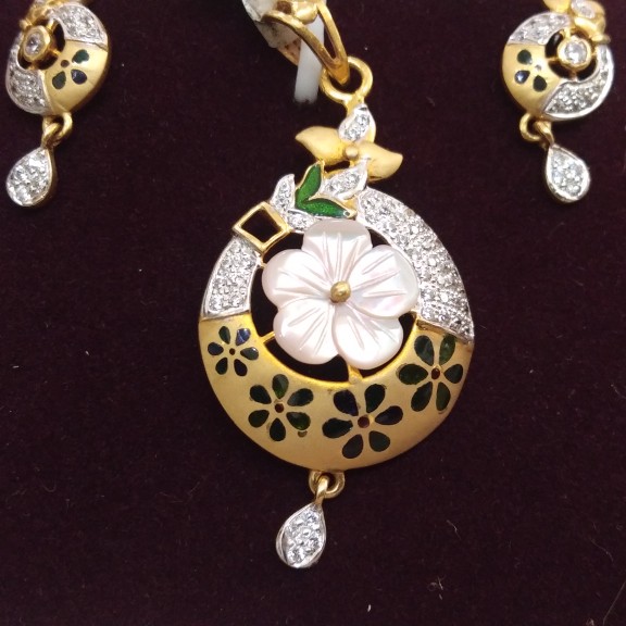 916 hallmarked pendant set ZU0709