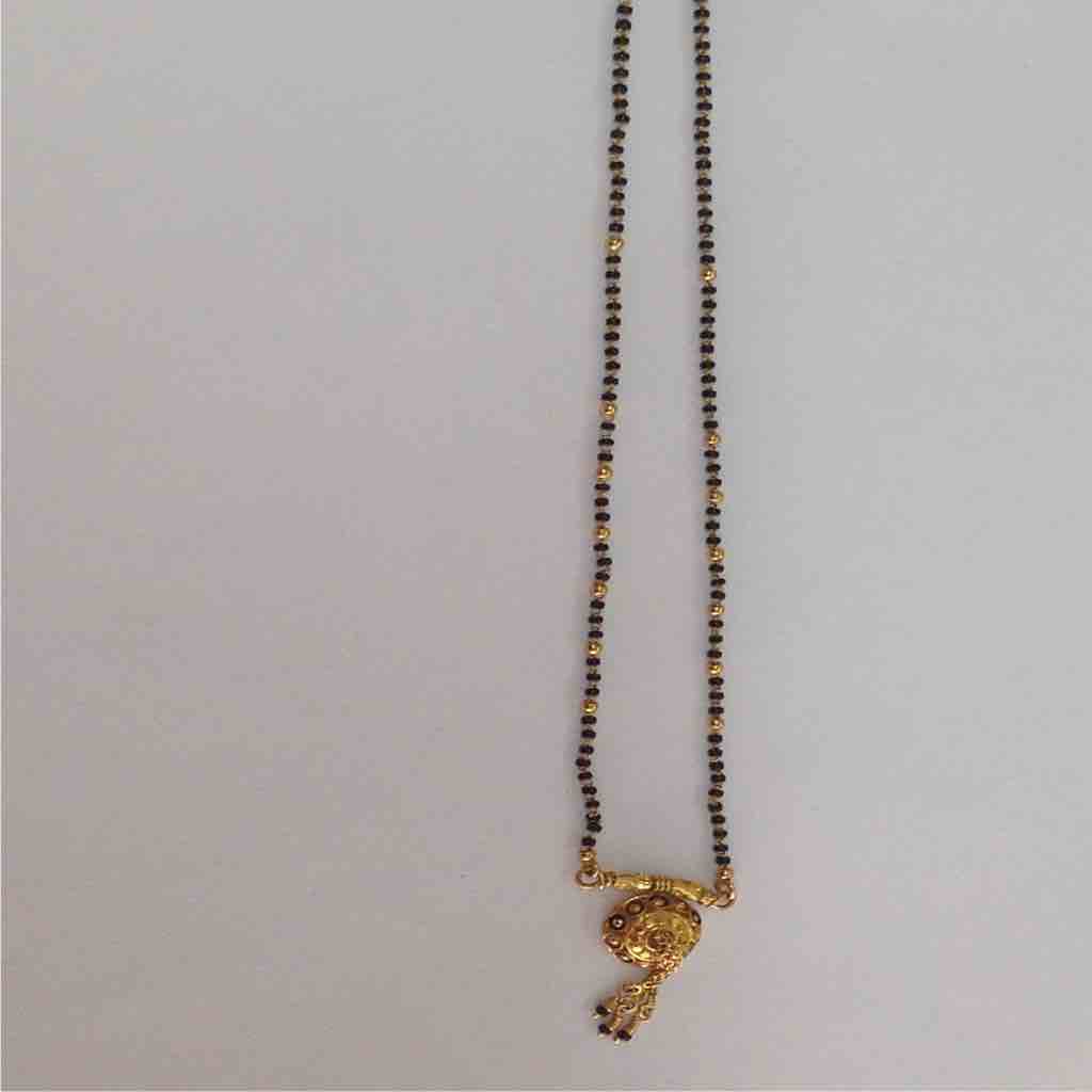 916 Hallmarked gold long mangalsutra syj-m004