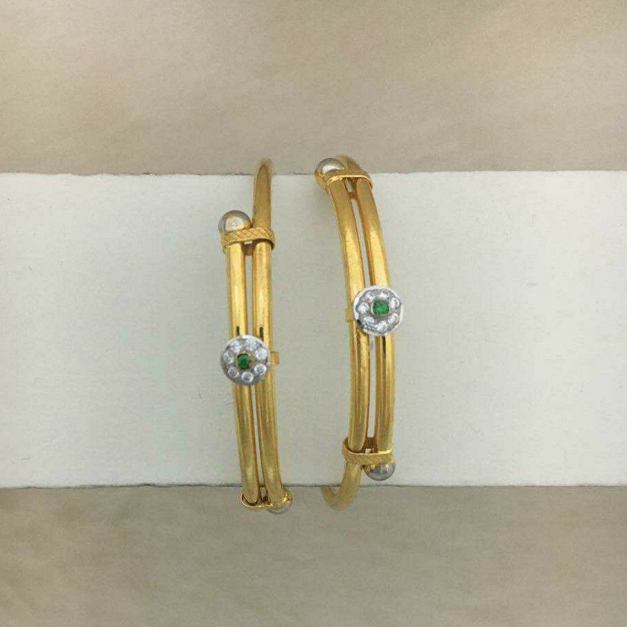 22kt gold kids baccha fancy copper kadli (gabha kadli)