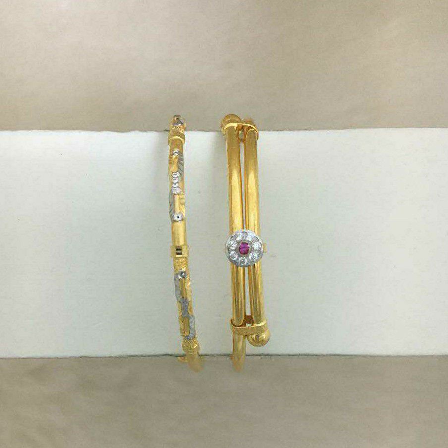 22ct Gold Kids Baccha Fancy Copper Kadli(Gabha Kadli)