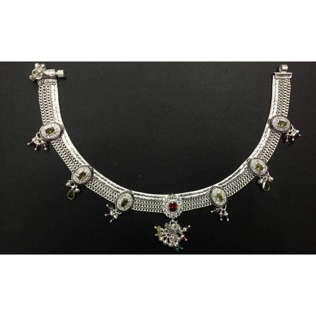 Fancy Silver Payal