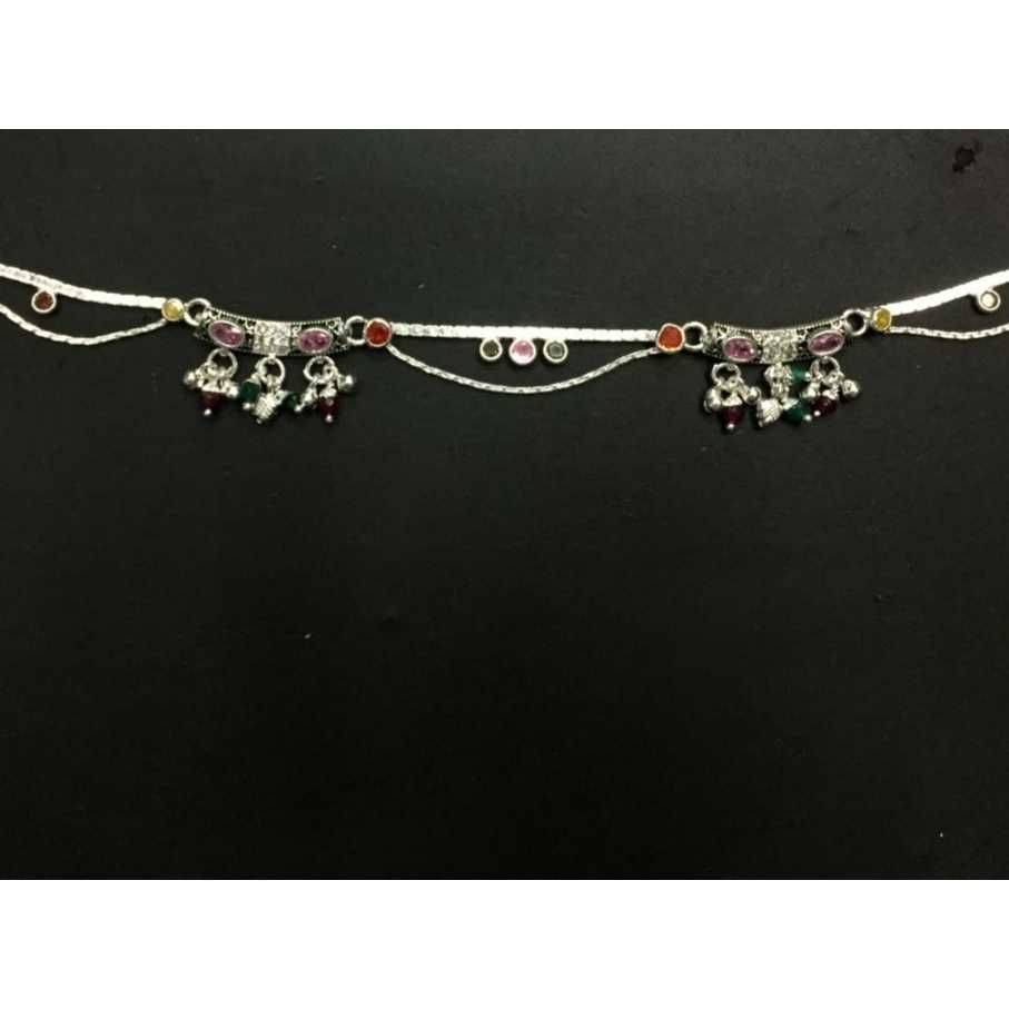 Fancy Silver Payal
