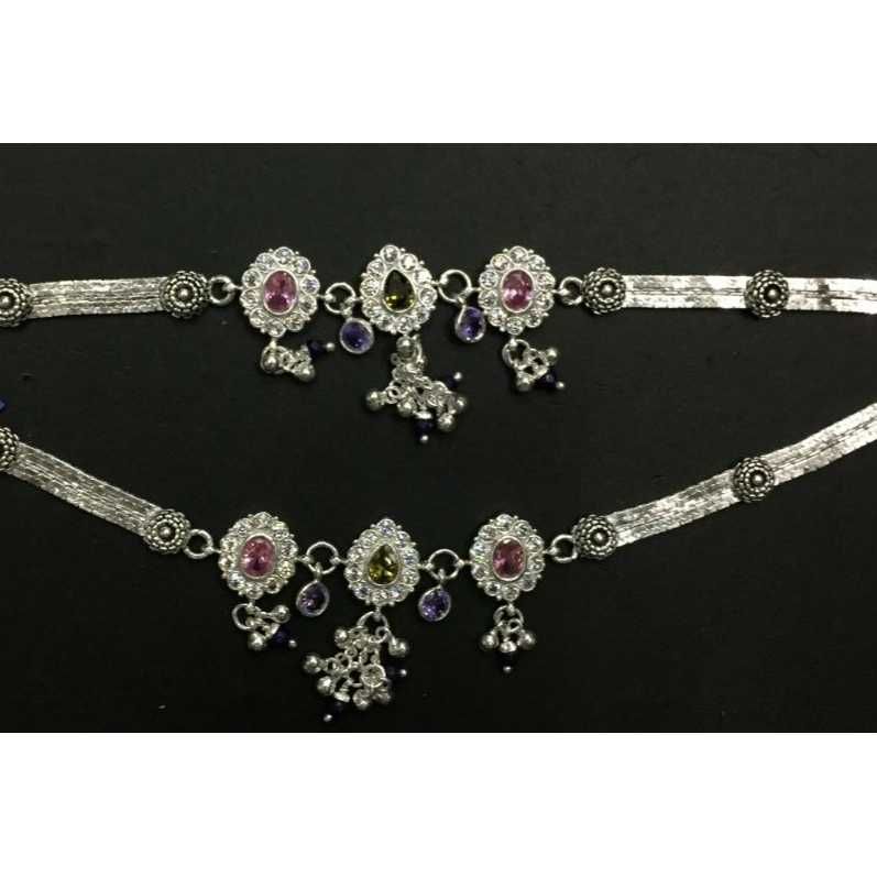 Fancy Silver Payal