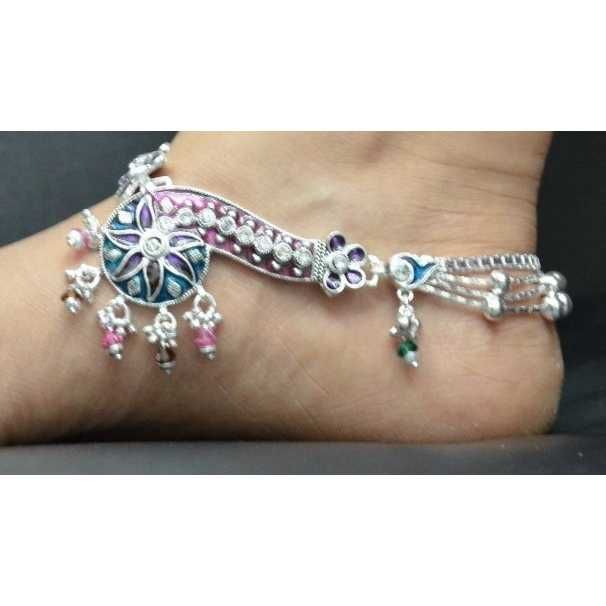 Fancy Silver Payal