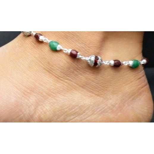 Fancy Silver Payal