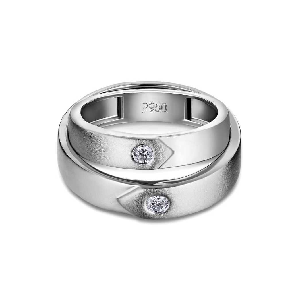 Platinum couple ring