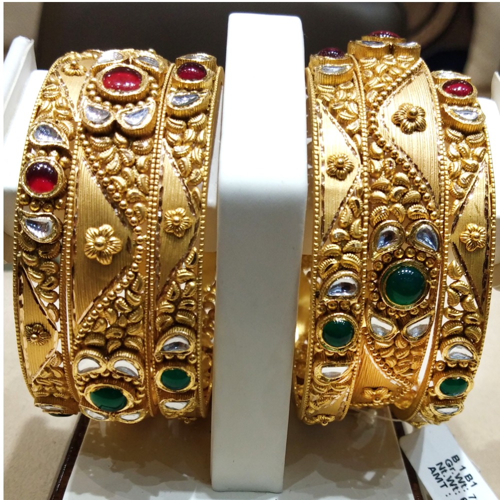 916 Gold Antique Jadtar Kadla